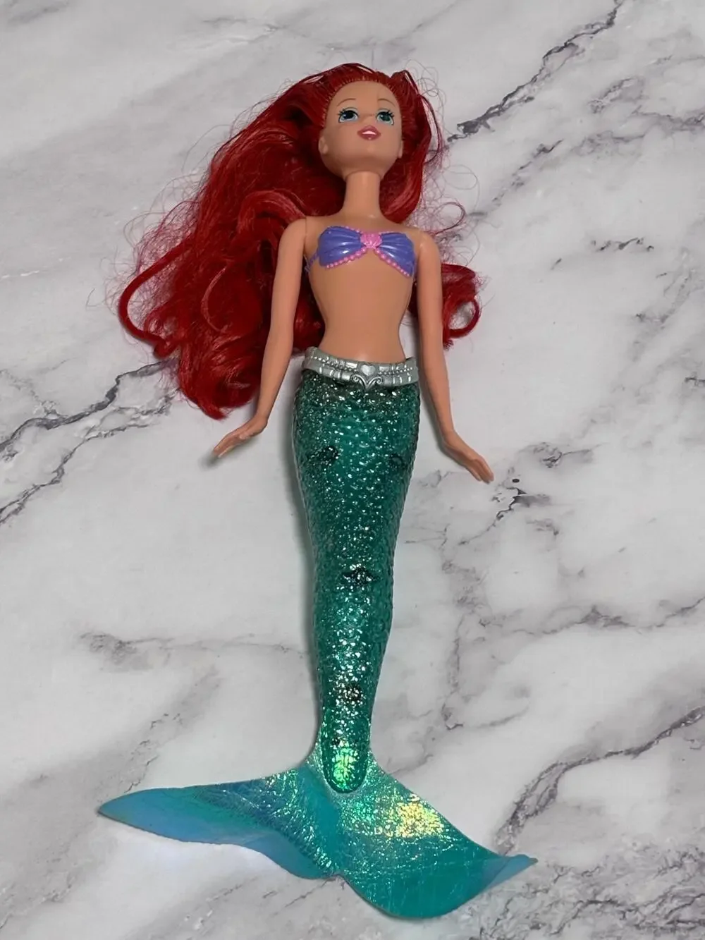 Disney Mattel Barbie Doll The Little Mermaid Ariel Tail Swimsuit 2010 12”